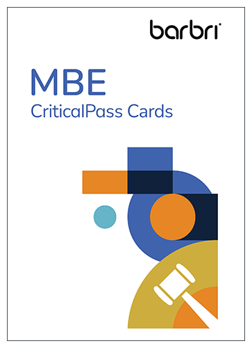 Cover image of the MBE CriticalPass Cards box