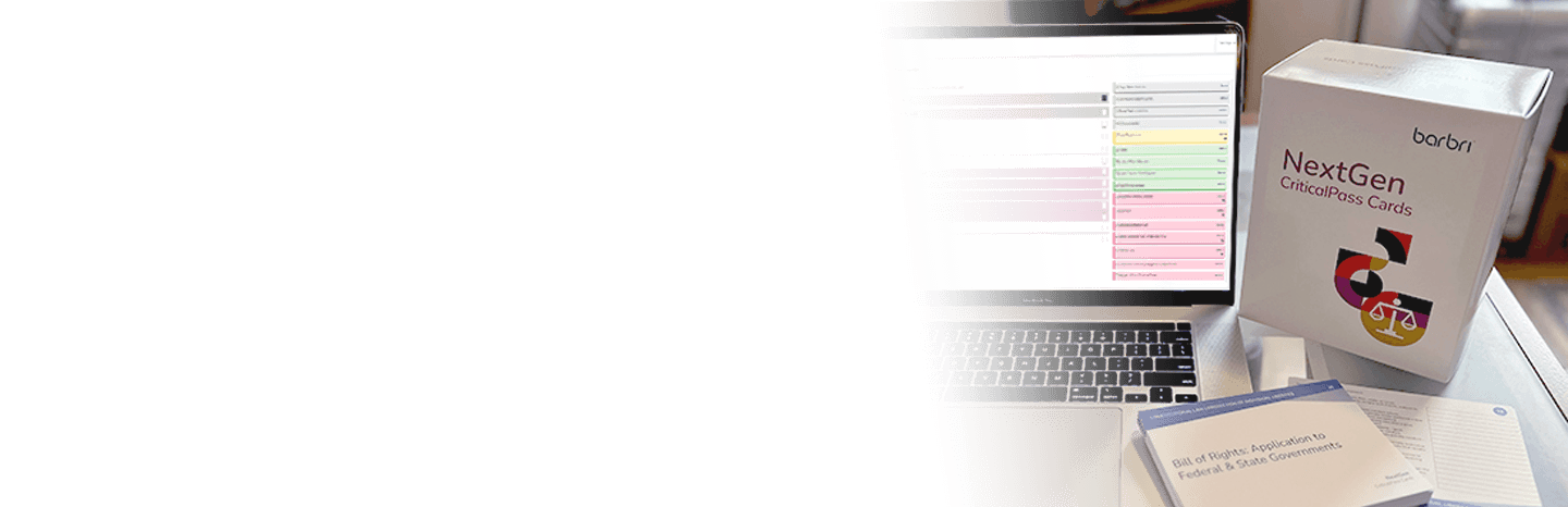 Laptop showing the online NextGen CriticalPass flashcards with the box set